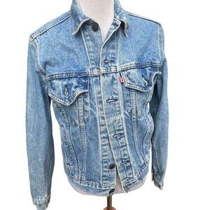 Vintage 80s Levi’s Acid Wash Denim Jacket Womens Small 17.5” P2P USA Trucker